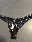 NWT VICTORIA'S SECRET High-Leg  Thong Panty Black W/martini Glasses. Sz S 🍸🍸🍸 — photo 3