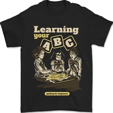 Ouija Board Learning Your ABC Mens T-Shirt 100% Cotton