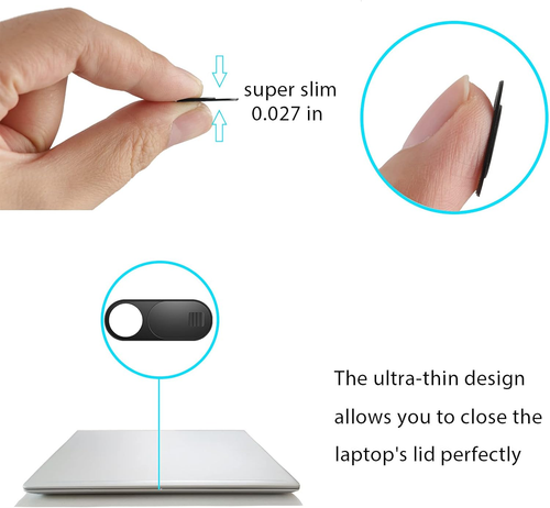 Ultra Thin Webcam Cover Slide, 6 Pack for Laptop, PC, Tablet, Smartphone - Afbeelding 3 van 12
