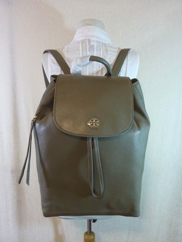 NWT Tory Burch Porcini Gray Leather 