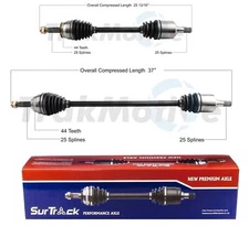 SurTrack Pair Set 2 Front CV Axle Shafts For Hyundai Tiburon Elantra 2.0l Manual
