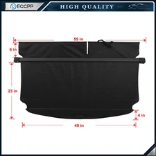 Cargo Cover Black Tonneau Retractable Security For Toyota RAV4 2006-2012 3.5L