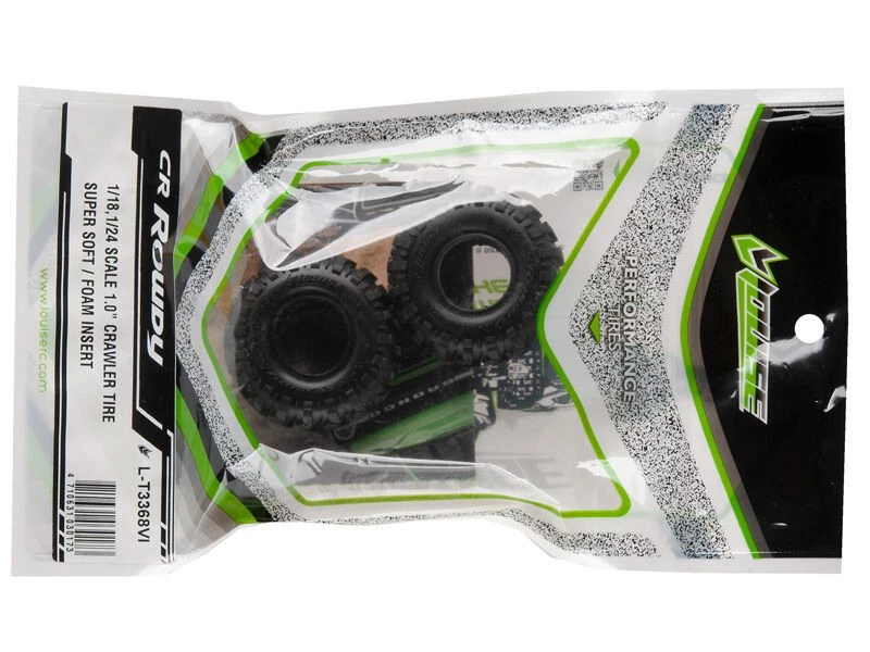 Neumático Louise CR-ROWDY 1.0 + Inserto Supersoft (2) Mini-Crawler TRX-4M SCX24 - Imagen 4 de 4