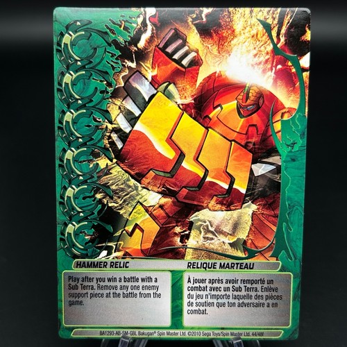 Bakugan HAMMER RELIC Green Ability Card BA1293-AB-SM-GBL 44/48f MECHTANIUM SURGE - Foto 1 di 7