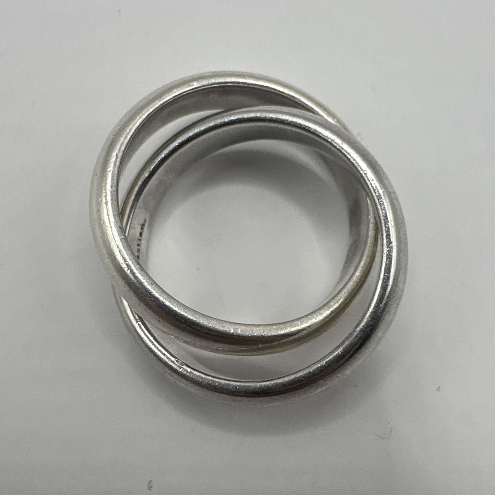 BASTIAN Interlocking Double Sterling Silver Ring … - image 5