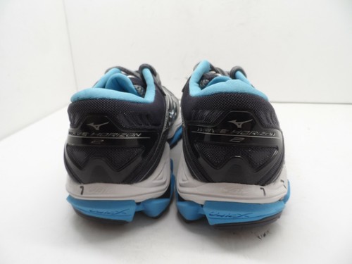 Mizuno Women's Wave Horizon 2 Running Shoe Monument/Aquarius 7M - Picture 4 of 8