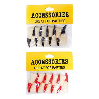10x Witch Fingers Nail Cover Spooky Monster Fake Witch Nails Finger Claws