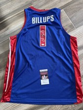 Chauncey Billups Signed Detroit Pistons Jersey Finals MVP NBA Proof JSA COA