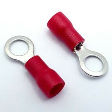 Insulated Ring Terminals Round Electrical Splice Crimp Connector Hole Terminal