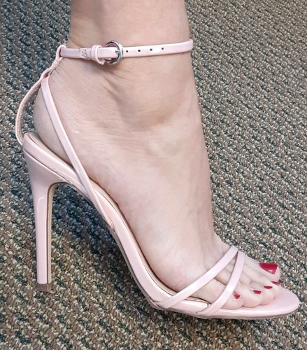 Forever 21 Strappy Pink High Heels Sz 8 