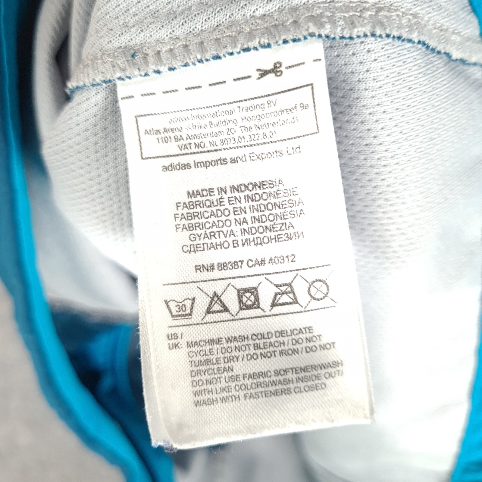 Adidas Jacket Mens 38 Blue Orange Formotion Spell Out Logo 3 Stripes Casual thumbnail 16