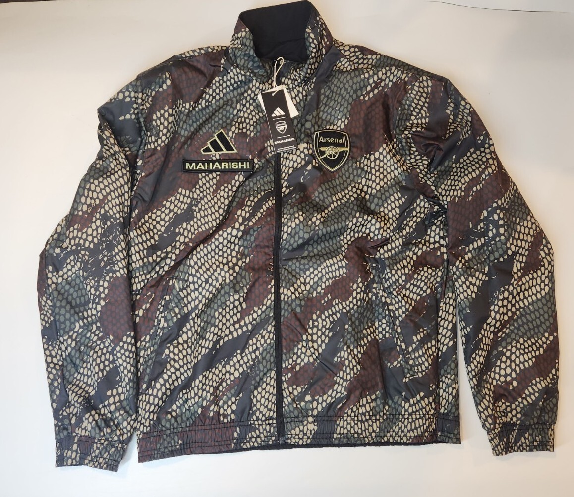 Arsenal x Maharishi Anthem Reversible Jacket IN4749 NWT Arsenal x Maharishi Anthem Reversible Jacket IN4749 NWT