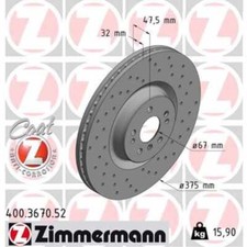2x Bremsscheibe vorne Ø375 mm Innenbelüftet Gelocht für Mercedes GL-Klasse 2x Bremsscheibe vorne Ø375 mm Innenbelüftet Gelocht für Mercedes GL-Klasse