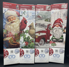 Lot of 4 DIAMOND DOTZ Christmas Facet Art Kit Exclusive Designs Santa Truck
