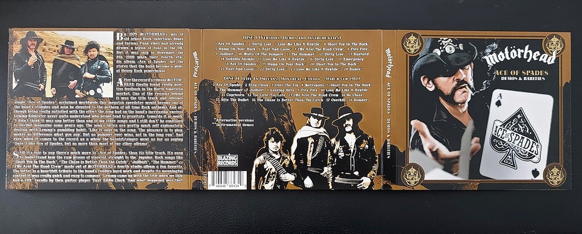 MOTORHEAD Ace Of Spades Demos & Rarities 2xCD *NEW* Venom