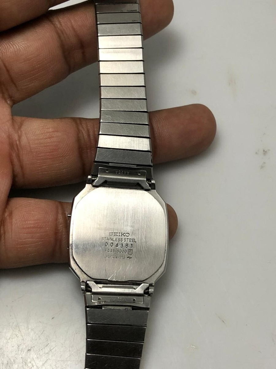 Vintage Seiko F441- 4000 Super Slim Digital Quartz Men