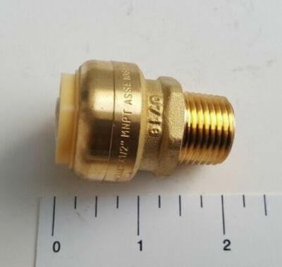 2 PIECES 1'' PUSH FIT X 3/4'' MALE THREADED ADAPTER, REPLACEMENT FOR SHARKBITE