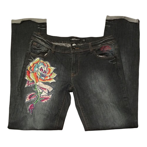 Embroidered Cuffed Leg | eBay