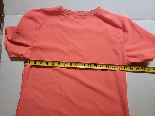 Carhartt womens S Scrub Top Women’s Orange Peach - Picture 2 of 4