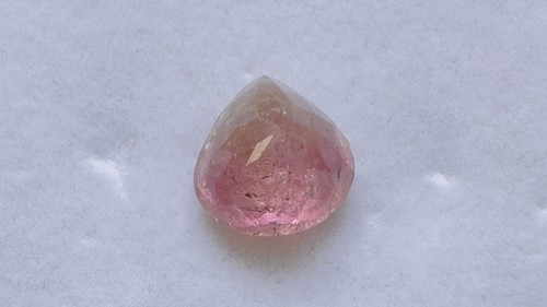 Loose Gemstone Natural Bio Tourmaline Gem Cut Faceted Heart Gemstone FE9 - Picture 4 of 5
