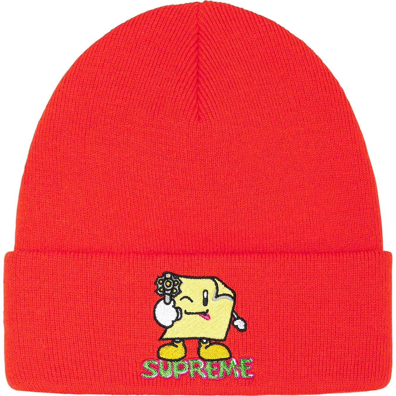*Neuf* Bonnet Supreme Sticky Note / Personnage SS22 ROUGE Neuf dans son SAC 100% OG