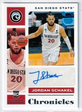 2021-22 Panini Chronicles Draft Picks Chronicles Rookie Jordan Schakel RC AUTO