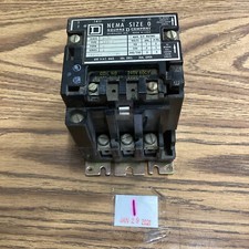 SQUARE D 8536 SB0-2 STARTER NEMA SIZE 0 3-POLE (Chipped)