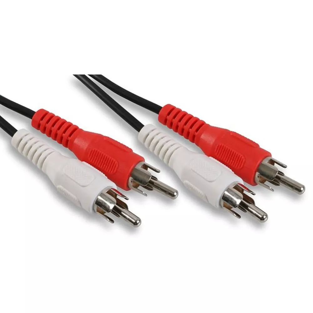 C&E TV-out Cable 50-Feet 2 RCA Male to Male Audio Cable Connectors, 2  White/2 Red - C&E 