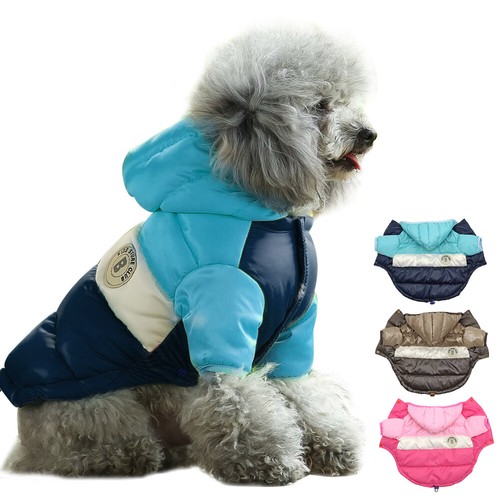 Dog Puffer Coat for Small Dogs Waterproof Winter Pet Clothes Jacket