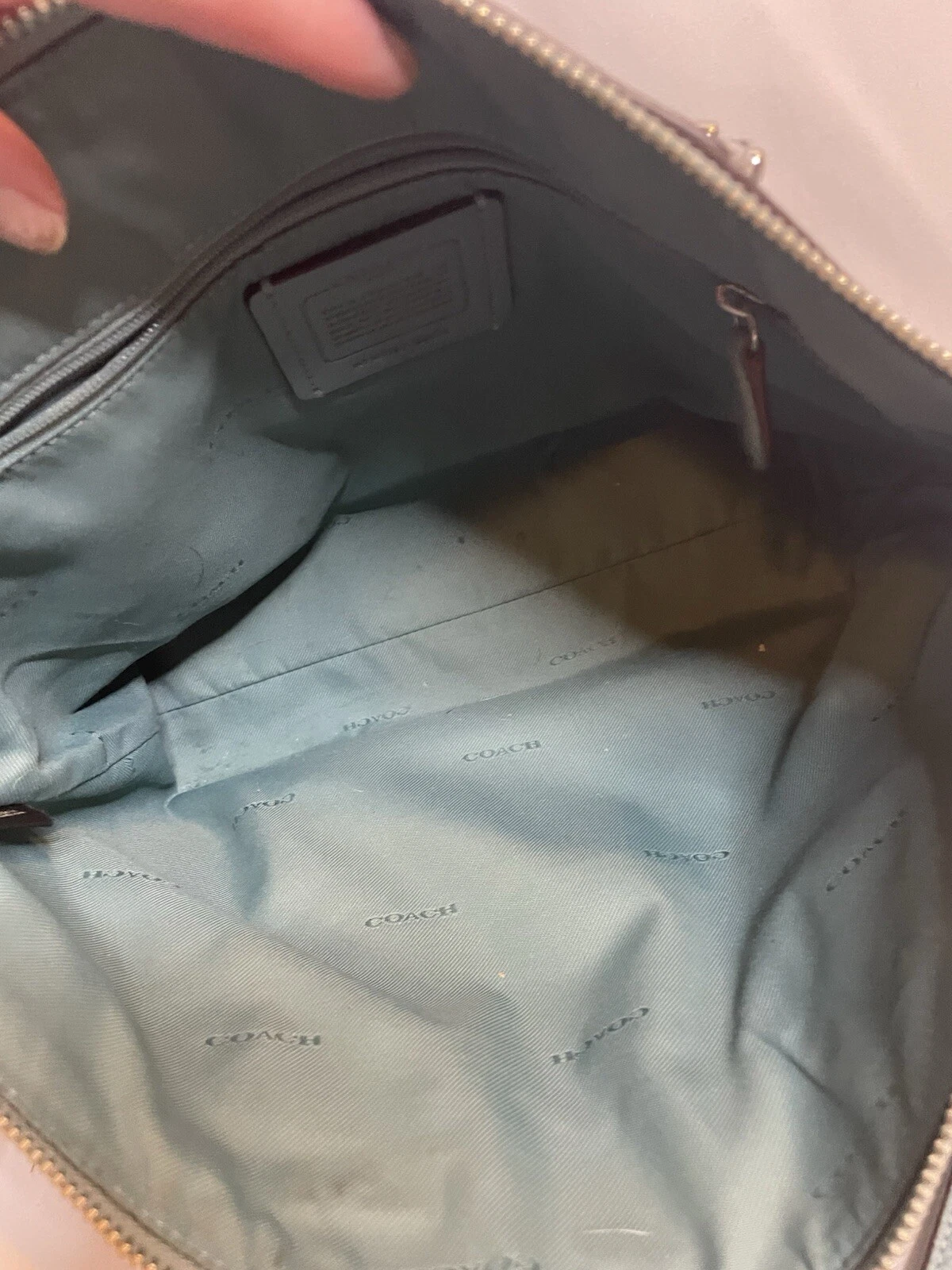 BORSA A TRACOLLA COACH PRAIRIE BORSA IN PELLE DI CIOTTOLI 58874 BORSA A MANO BORSA NUVOLA