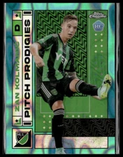 2022 Topps Chrome MLS #86 Zan Kolmanic Aqua Lava #/299