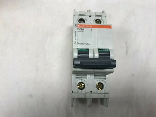 SQUARE D 60155 MULTI 9 C60 3A MINIATURE CIRCUIT BREAKER NEW - Picture 7 of 9