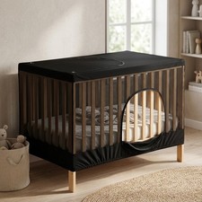 Baby Crib Mesh Net Cover with Full Enclosure Design for Airflow and Safety