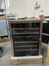 Ca'Lefort 24" Wine Cooler Dual Zone 46 Bottles Capacity 3 LED Lights Home/Bar