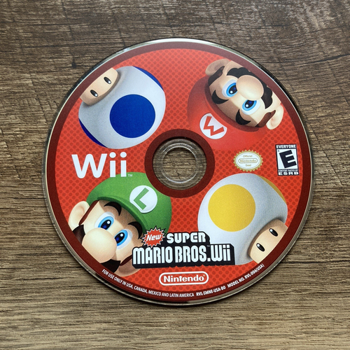 New Super Mario Bros. Wii (Nintendo Wii, 2009) Nur Disc getestet & funktionsfähig