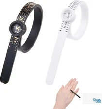 Reusable Ring Sizer Measuring Tool with US and UK Sizes
