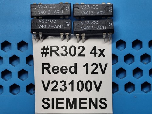 4V23100V-4012-A011 1A RELAY REED 12V DC SPST DIL Relay Diode TE AXICOM SIEMENS