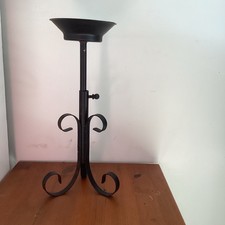 Telescopic Adjustable Pedestal Flower Stand (Small) 24 - 39cm Black