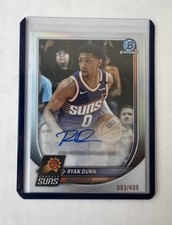 2025 26 Bowman Chrome Ryan Dunn Refractor Auto /499 - Phoenix Suns