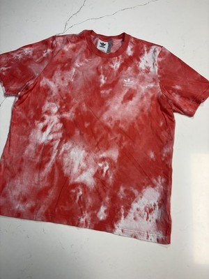 ADIDAS ORIGINALS ADICOLOR ESSENTIALS TIE-DYE MARBLE MEN S Large TEE T-SHIRT EUC