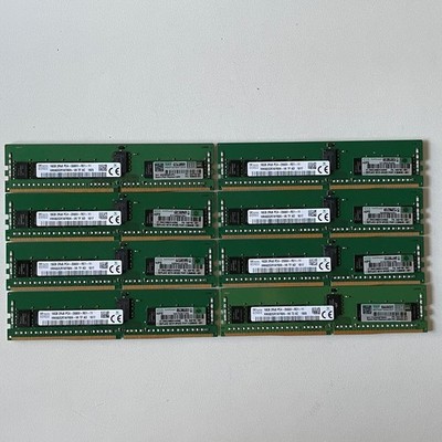 Lot of 8 SK Hynix 16GB PC4-2666V DDR4 ECC Server Memory HMA82GR7AFR8N-VK