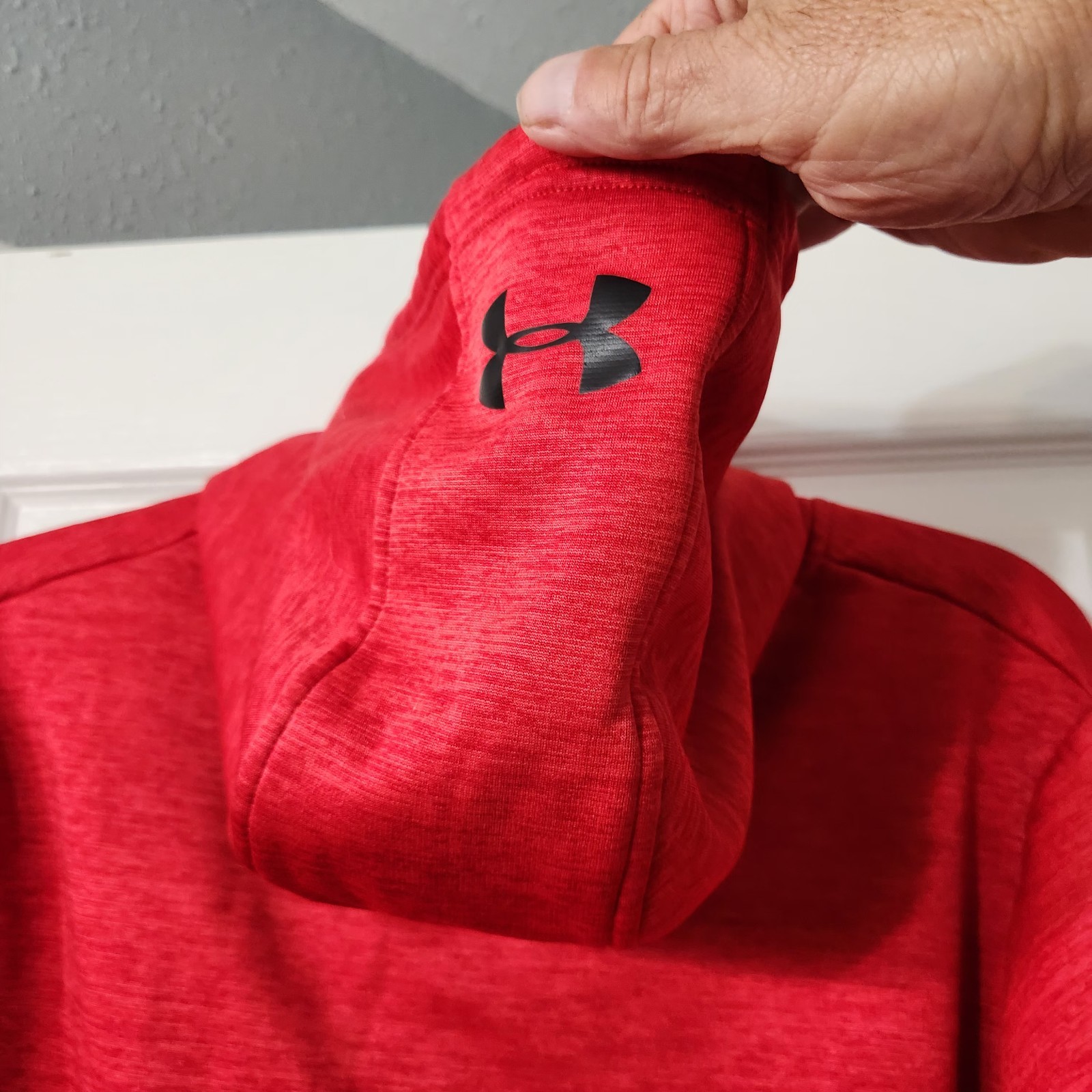 Under Armour - Unisex Cold Gear Storm Pullover Hoodie Red/Black Sz M NWOT image 7