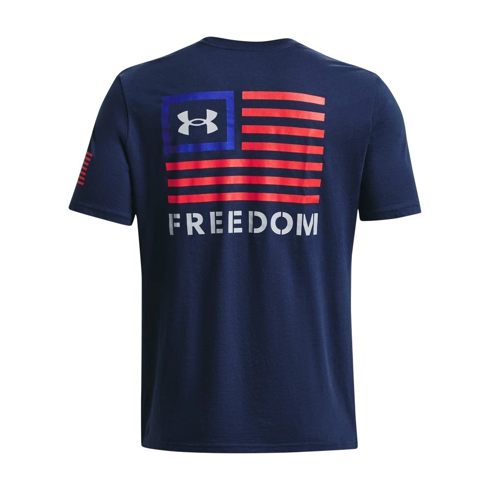 Under Armour 1370818 Men's UA Freedom Banner T-Shirt, Academy, Small