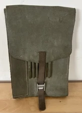 Military Shoulder Sling Map Case Green Canvas Vtg 1980s Adj Strap Huewa Dispatch