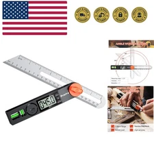 T-Bevel Gauge & Protractor with Horizontal and Vertical Bubble,0-338° Digital...
