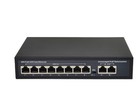 8+2Port 10/100Mbps Ethernet Gigabit LAN Network Desktop Switch POE PC Laptop