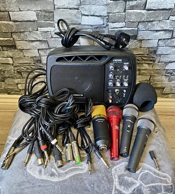 Vonyx Compact PA-Anlage + Neewer NW-700 Kondensatormikrofon & jede Menge alle Extras
