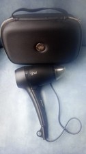 GHD Flight 2.0 Travel Hair Dryer BLACK. With Case.