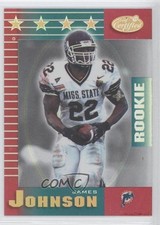 1999 Leaf Certified Rookie Mirror Red James Johnson #202 0j0
