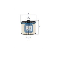 UFI Kraftstofffilter 26.195.00 Filtereinsatz FüR Opel Vivaro K0 Zafira Life Bus